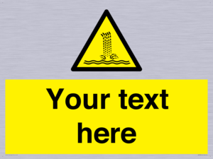 Custom warning artificial waterfall